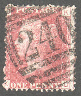 Great Britain Scott 33 Used Plate 166 - KD - Click Image to Close